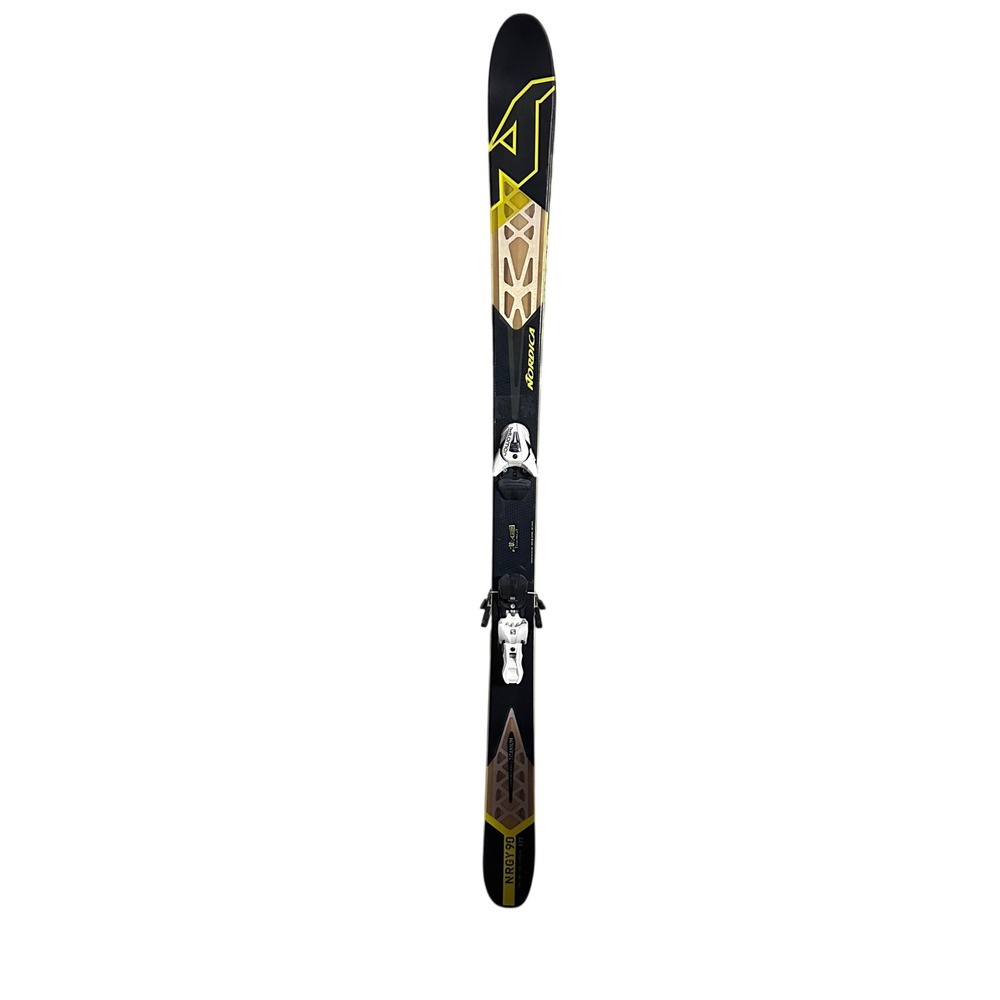 Nordica NRGY 90 All Mountain Skis 177cm Salomon Bindings Titanium i-Core Ti